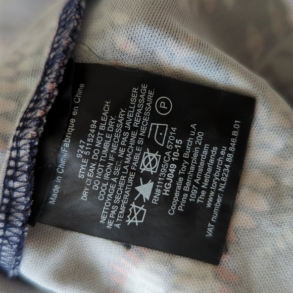 Tory Burch Fantasy Spring Fern Printed Long sleeve Dress - Picture 9 of 9